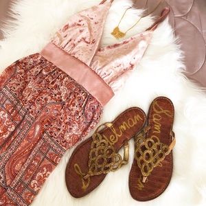 Wonderly Rose satin & velour Maxi Dress